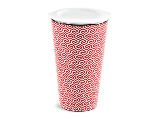 Ly sứ dưỡng sinh 0.48 L (K1) - Red Karakusa (LTF) cao cấp
