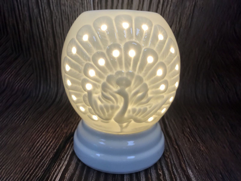 N CONG LON H15R13 165K 2 Đèn Xông Tinh Dầu Bát Tràng Chim Công Size Lớn cao cấp