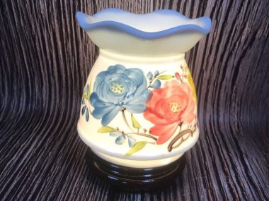 Đèn Xông Tinh Dầu Bát Tràng Dáng Eo Hoa S2 đẹp