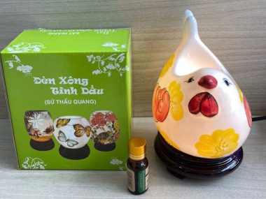 Đèn Xông Tinh Dầu Bát Tràng Gà Con S2 ưa chuộng