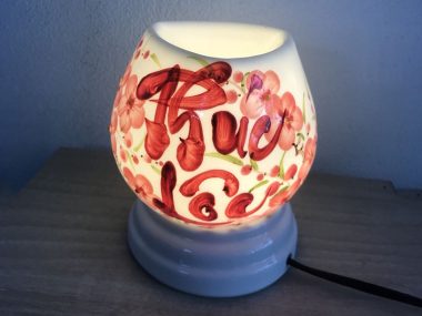 Đèn Xông Tinh Dầu Bát Tràng Mặt Ngọc Phúc Lộc sang trọng