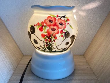 Đèn Xông Tinh Dầu Mini Miệng Lượn Gấu Đôi đẹp