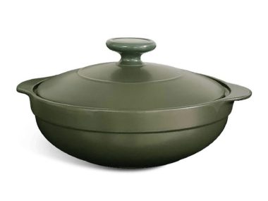 Nồi dưỡng sinh Luna 3.0 L + nắp - HealthyCook - Xanh rêu