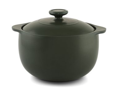 Nồi dưỡng sinh thân tròn 3.5L + nắp (bếp từ) - Healthycook - Xanh rêu