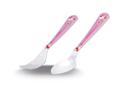 Bộ Muỗng Nhựa Melamine Nĩa Nhỏ - Pinky