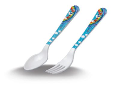 Bộ Muỗng Nhựa Melamine Nĩa Nhỏ Doreamon