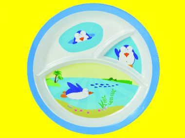 Dĩa phần 3 ngăn 10" - 3 Sections Plate Superware Melamine