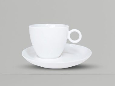 Tách Cà Phê 205ml - C017 sứ CK (trắng - in logo theo yêu cầu)