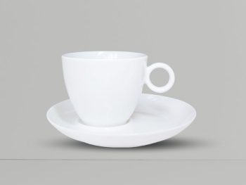Tách Cà Phê 80ml – C016 sứ CK (trắng – in logo theo yêu cầu)