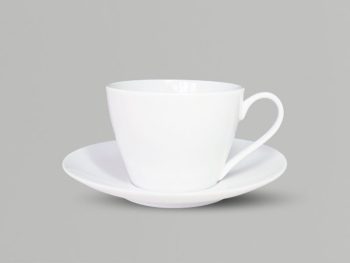 Tách Cà Phê 225ml – C082 (trắng – in logo theo yêu cầu)