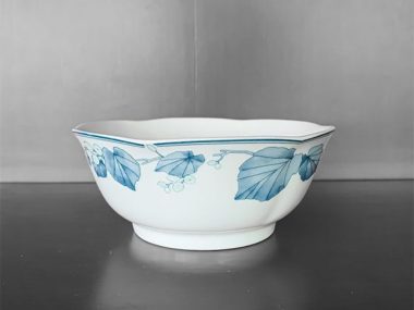 Tô Canh 20.5cm - F84 Hoa Văn Lá Trầu 0015