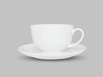 Tách Cà Phê 270ml – C045 (trắng – in logo theo yêu cầu)
