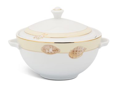 Thố 18 cm + nắp - Camellia - Hương Biển kem