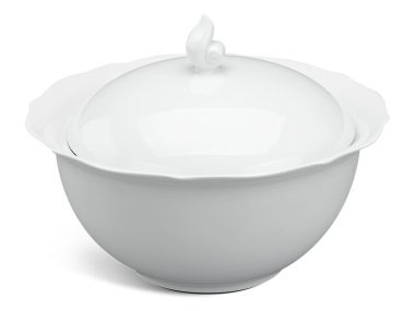 Thố 18 cm + nắp - Mẫu Đơn IFP - Trắng Ngà