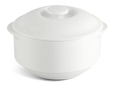 Thố cá nhân 9.7 cm + nắp - Jasmine Ly's - Trắng Ngà