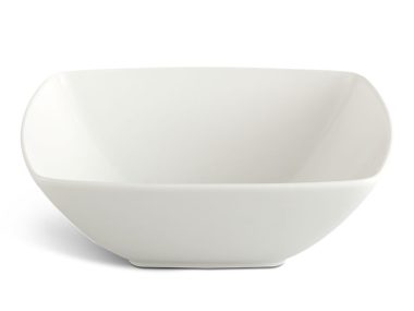 Tô sứ vuông thấp 18 cm - Jasmine Ly's - Trắng Ngà