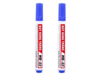 Vỉ 2 Bút Lông Bảng Thiên Long WB-03 – Xanh