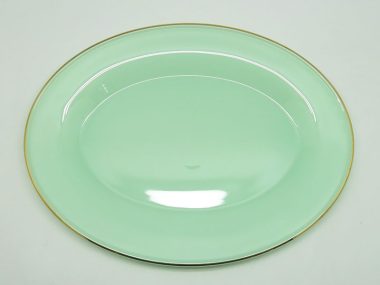 Đĩa Xoài To Thủy Tinh Ngọc Xanh Lục Bảo