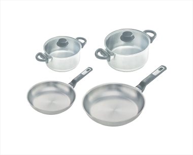 Bộ nồi inox Brabantia 4 cái nắp kính - harmony