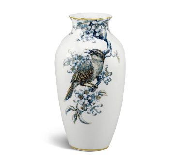 Quà Tặng Dịp Tết Bình Hoa Minh Long Cobalt Vàng