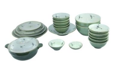 Bộ Bàn Ăn Bát Tràng Vẽ Chuồn Chuồn 22 Sản Phẩm ưa chuộng