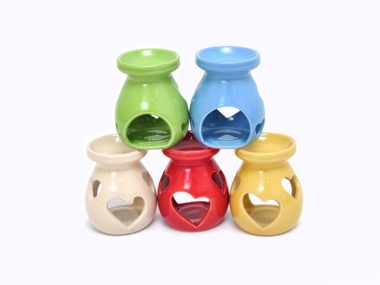 Chân Đèn Xông Tinh Dầu Bát Tràng Đốt Nến - Tròn TD14 đẹp