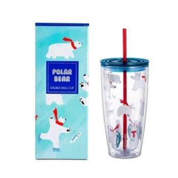 Ly Nhựa Có Ống Hút Lock&Lock HAP507BLU (750ml)