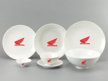 Bộ Đồ Ăn Minh Long Daisy Trắng 9 Sp Giá In Logo Honda Đẹp