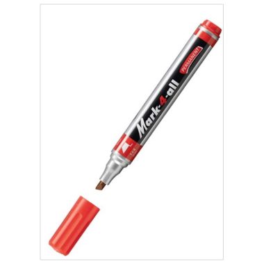 Bút Lông Dầu Mark-4-All Đầu Vuông Đỏ - MK653-RD cao cấp