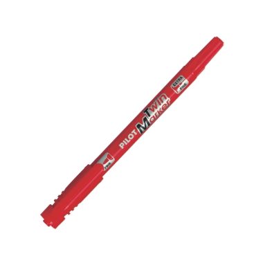 Bút Pilot Lông Dầu Twin Marker Ngòi 0.8 - 2mm- Mực Đỏ - SCA-TM-R giá tốt