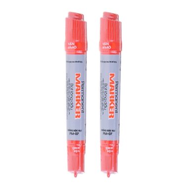 Vỉ 2 Bút Lông Dầu PM-07 - Đỏ giá rẻ