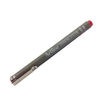 Bút Vẽ Kỹ Thuật Artline 0.4mm EK-234 RD – Mực Đỏ cao cấp