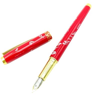 Bút Máy Deli CQ897 - Màu Đỏ đẹp