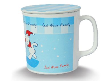 Ca Nước Melamine Có Nắp 3.5" - RED