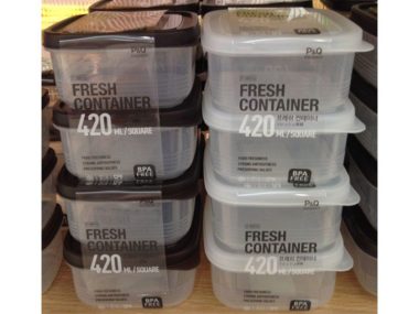 Bộ hộp bảo quản Fresh Container - Màu  trắng/ Màu nâu - P-00516NT