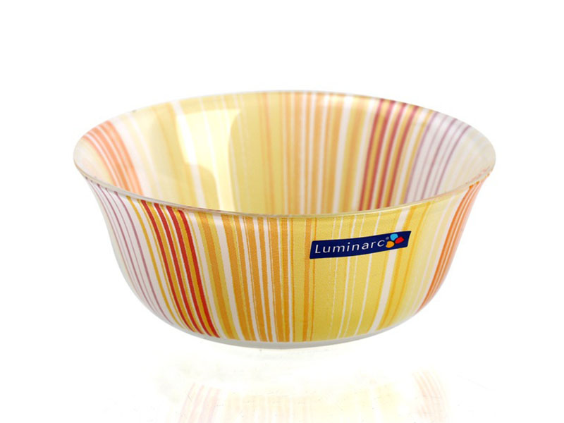 Tô Thủy Tinh TEMP CARINA ORANGE STRIPES BOWL 12CM