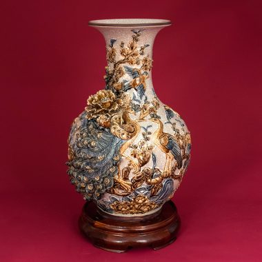 Tỏi Công Đào men rạn đắp nổi