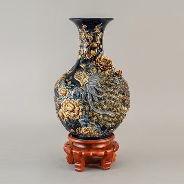 Tỏi loe hút lộc Công Đào men xanh đen