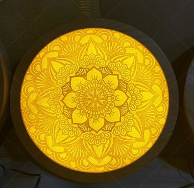 Tranh trúc chỉ tròn Mandala mẫu TC6602