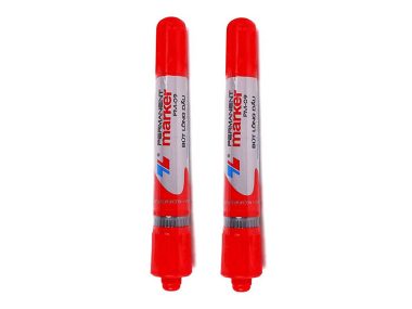 Vỉ 2 Bút Lông Dầu Thiên Long PM-09 - Đỏ