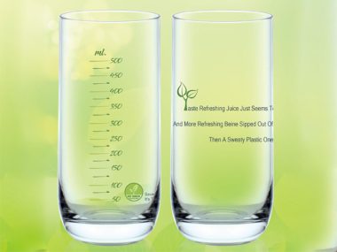 Ly Chia Vạch TOP DRINK- Ly vạch 625 ml -GO GREEN