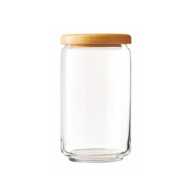 Hũ Thủy Tinh POP JAR nắp gỗ -750 ml