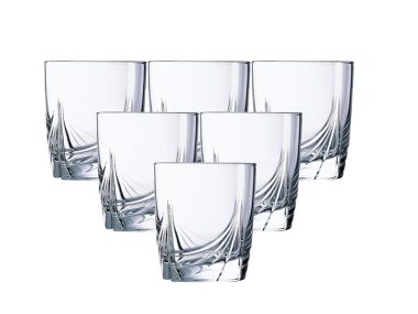 Bộ 6 ly thủy tinh thấp Luminarc Ascot 330ml