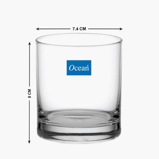 Cốc thủy tinh lùn tròn Rock Ocean 245ML mk (1)