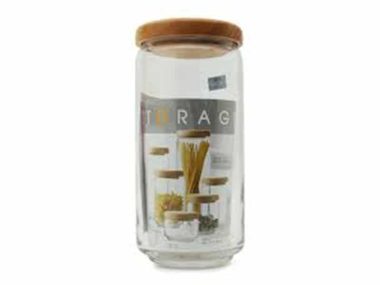 Hũ Thủy Tinh POP JAR nắp gỗ - 1000 ml