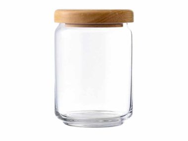 Hũ Thủy Tinh POP JAR nắp gỗ - 650 ml