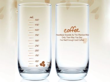 Ly Thủy Tinh Ocean Chia Vạch TOP DRINK- Ly vạch 625 ml -COFFEE