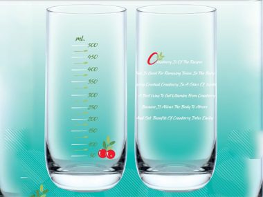 Ly Ocean Chia Vạch TOP DRINK- Ly vạch 625 ml -CRANBERY