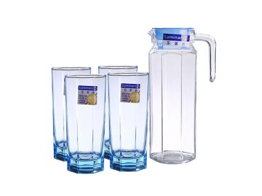 Bộ Bình Ly Thủy Tinh Luminarc OCTIME ICE BLUE