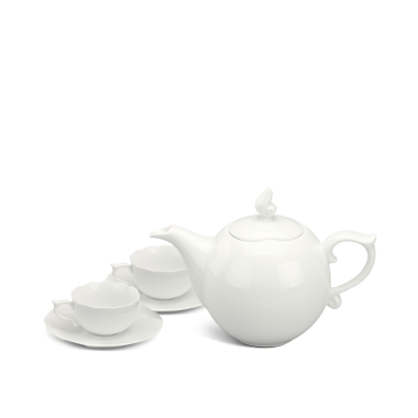 Bộ Trà 0.7 L – Mẫu Đơn IFP – Sắc Trắng Ngà Mekoong (8)